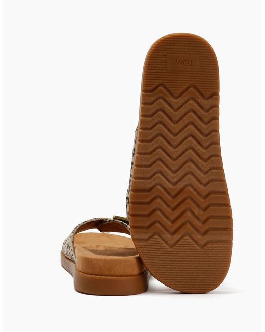 TOMS Brown Marin Slide Leopard Sandals