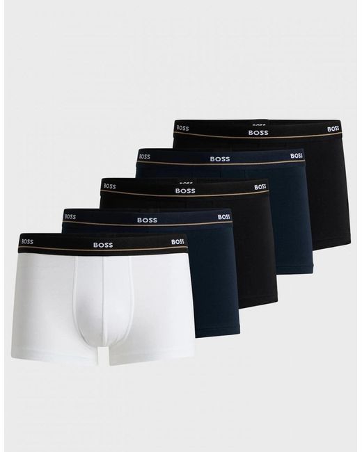 Boss Black Boss 5 Pack Essential Trunks Nos for men