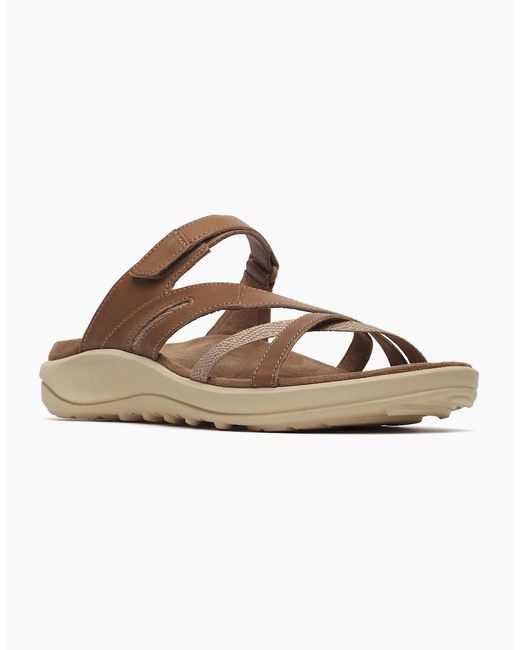 Merrell Brown District 4 Leather Mocha Sandals