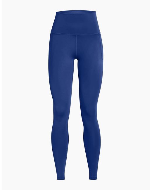 Under Armour Blue Meridian Solid Patterned Shapewear Leggings