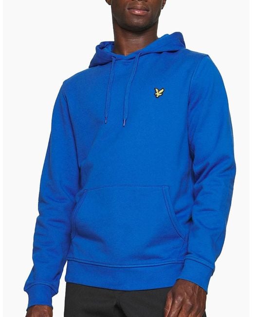 Lyle & Scott Blue Ml416Vog Hoodies Long Sleeve Winter Pullover Hooded Jumpers
