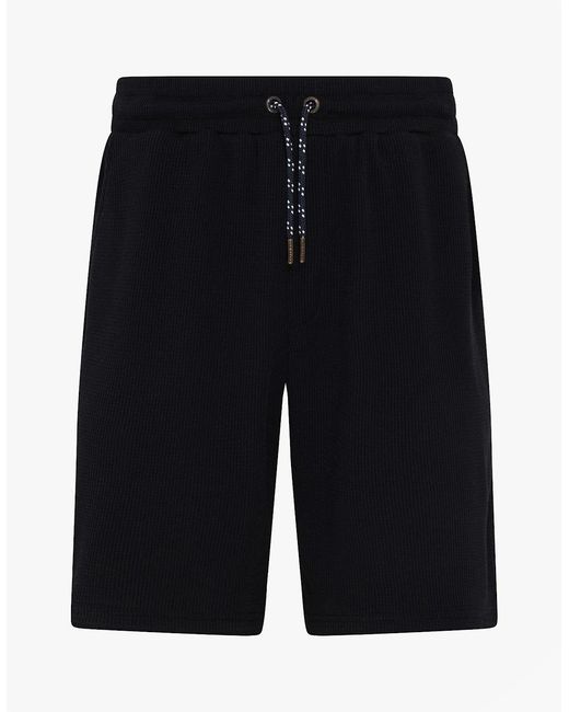 Ted Baker Black Waffle Loungewear Set for men