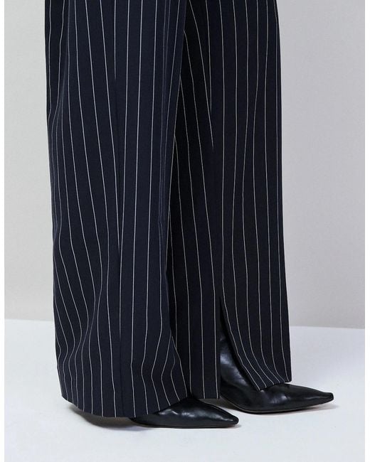 Ro&zo Blue Pinstripe Tailored Trousers