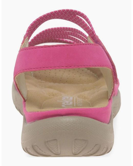 Rieker Pink Locket Sandals