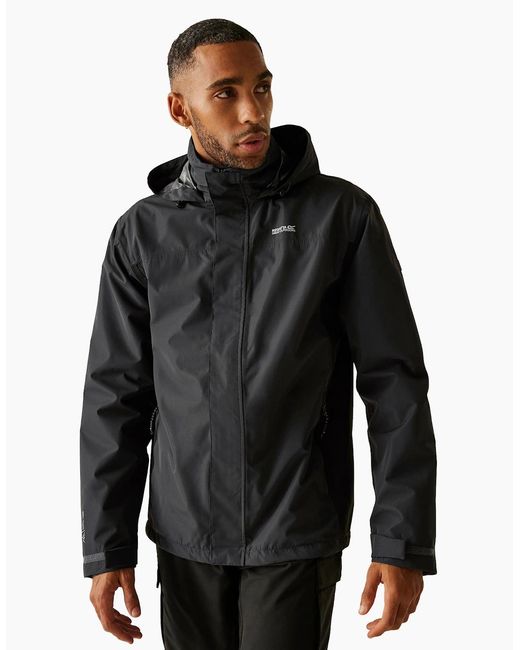 Regatta Black Matt Ii Waterproof Jacket for men