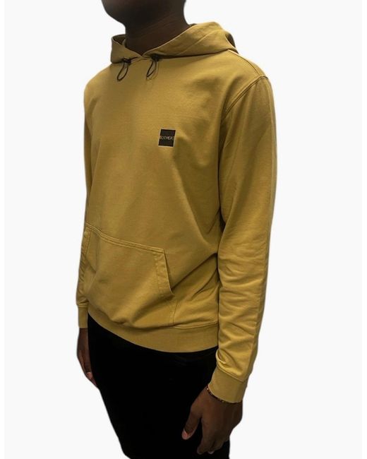 OUTHERE Yellow Small Logo Hooded Sweatshirt for men