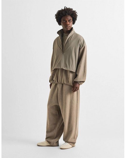 Fear Of God Gray Quarter Zip Fleece for men