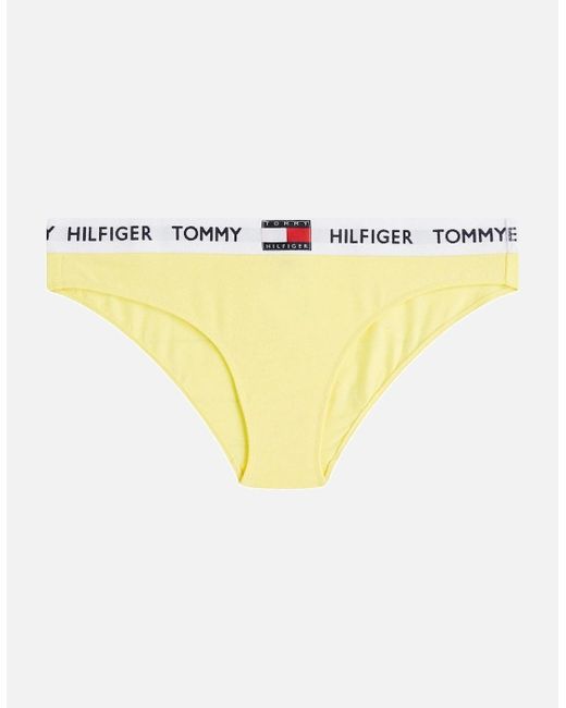 Tommy Hilfiger Yellow Organic Cotton Logo Bikini Brief, Elfin