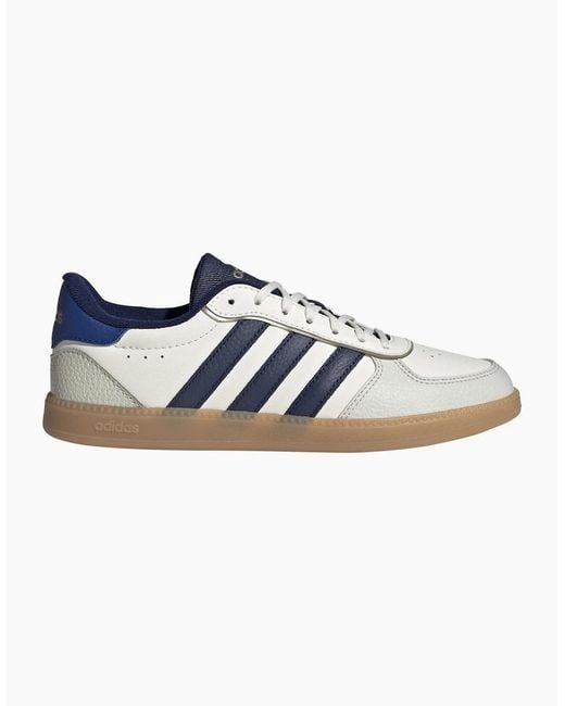 Adidas Blue Breaknet Low Top Lace-Up Sneakers