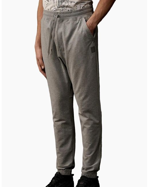 C P Company Gray Metropolis Stretch Fleece Sweat Pants for men