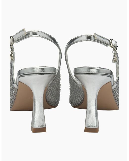 Lotus White Phoenix Slingback Court Shoes