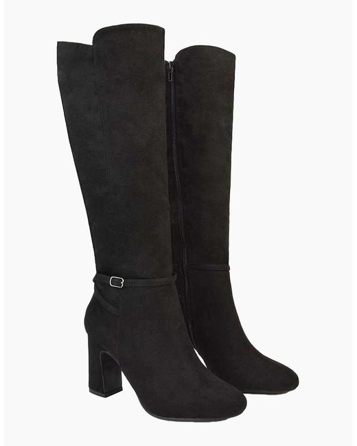 XY London Black Ladies Kadie Mid Boots