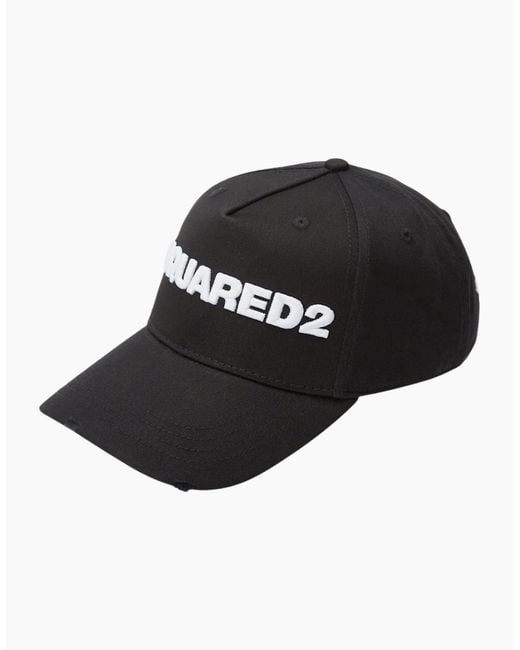 DSquared² Black Logo Cap