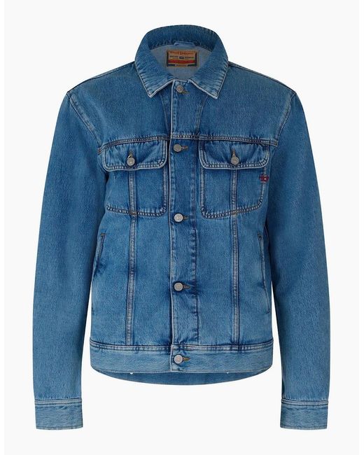 DIESEL Blue D Barcy Denim Jacket for men