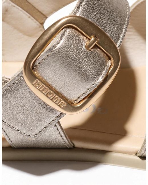 Remonte White D3N50 Ankle Strap Sandals