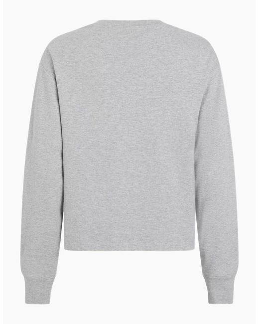 Calvin Klein Gray Modern Terry Sweatshirt, Heather