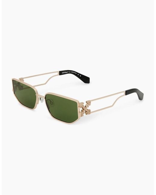 Off-White c/o Virgil Abloh Green Allen Rectangle Sunglasses for men