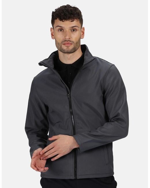 Regatta Gray Standout Ablaze Printable Soft Shell Jacket for men