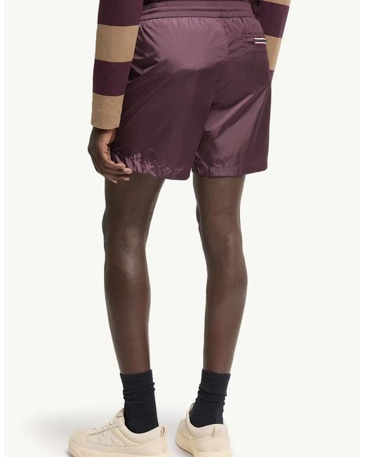 Moncler Purple Archive Logo Swimshorts for men