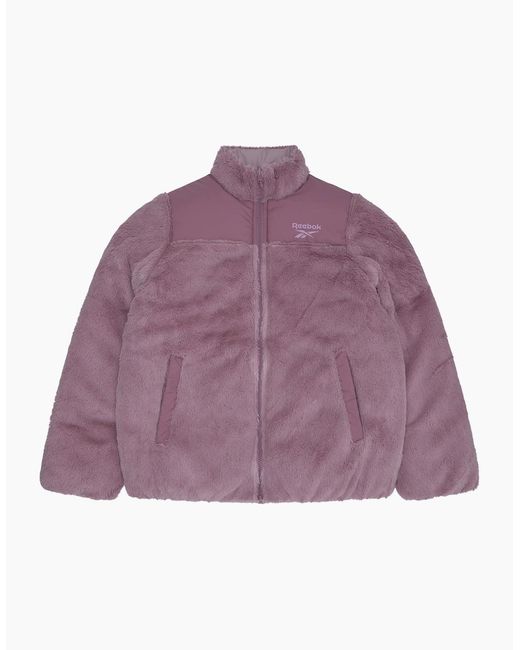 Reebok Purple Rb2110 Reversible Puffer