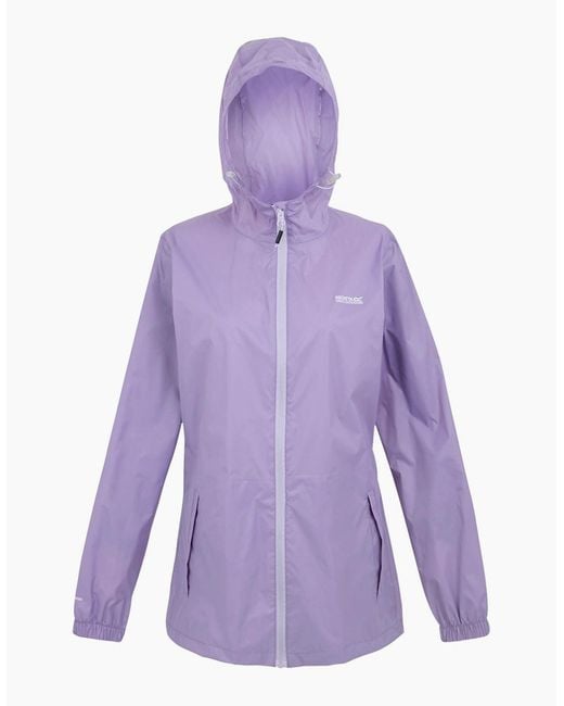 Regatta Purple Ladies Pack It Iii Waterproof Jacket