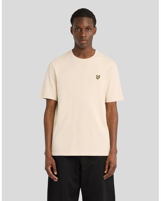 Lyle & Scott Natural Heavyweight Cotton T-Shirt for men