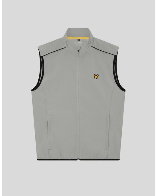 Lyle & Scott Gray Lightweight Packable Gilet for men