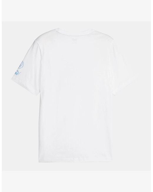 PUMA Blue City Fc Ftblcore Graphic T Shirt for men