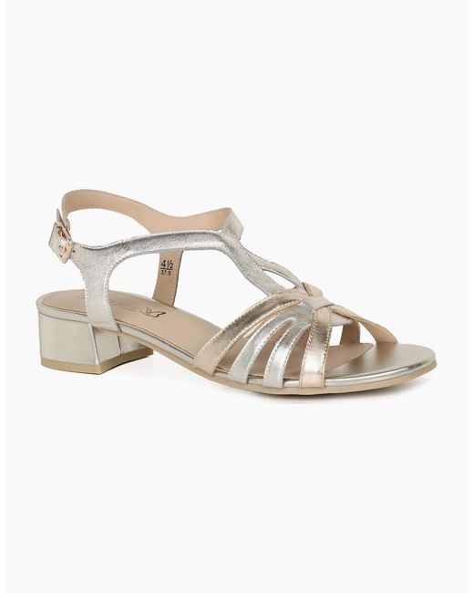 Caprice Metallic Compass Sandals