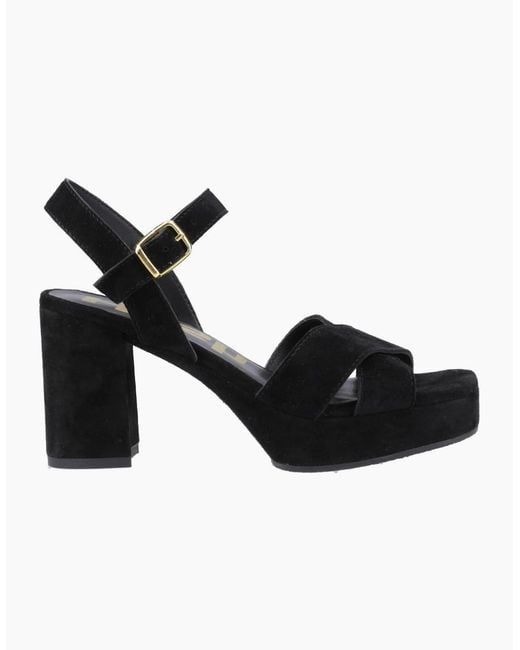 Hush Puppies Black Ophelia Heeled Sandals