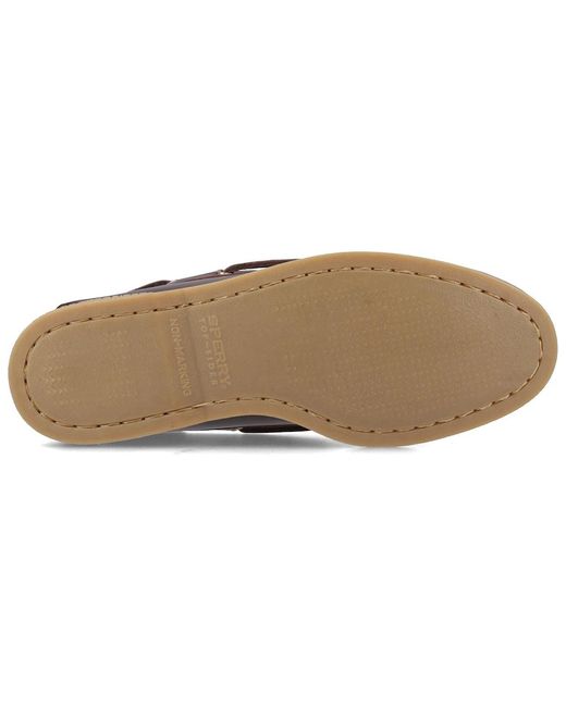 Sperry Top-Sider Brown Sperry Authentic Cup Leather Standard Boat Shoes for men