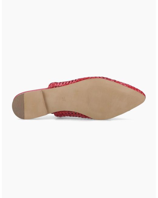 Hush Puppies Red Dalia Slingback Ballerina Shoes