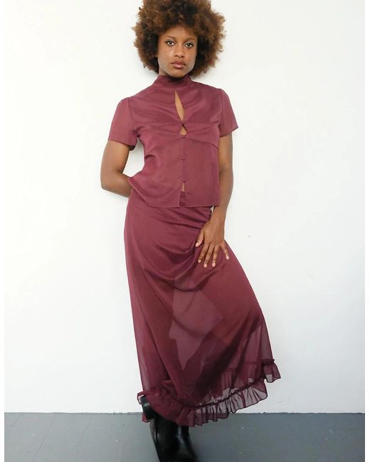 No Emotions UK Purple The Mia Skirt