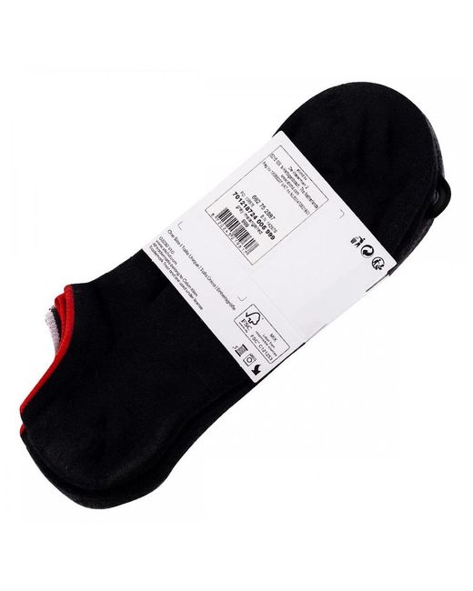 Calvin Klein Black 3-Pack Logo Sports Trainer Socks, Melange for men