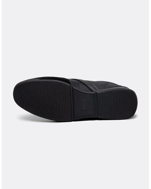 Boss Black Boss Saturn Low Profile Mixed Material Trainers With Suede And Faux Leather Nos for men