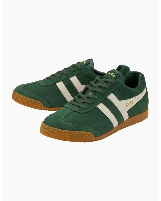 Gola Green Harrier Suede Casual Trainers for men