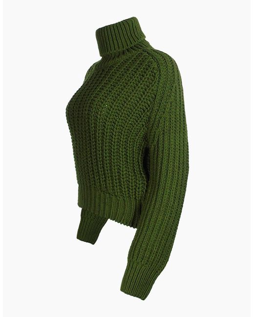 Parajumpers Green Knitted Dark Sweater