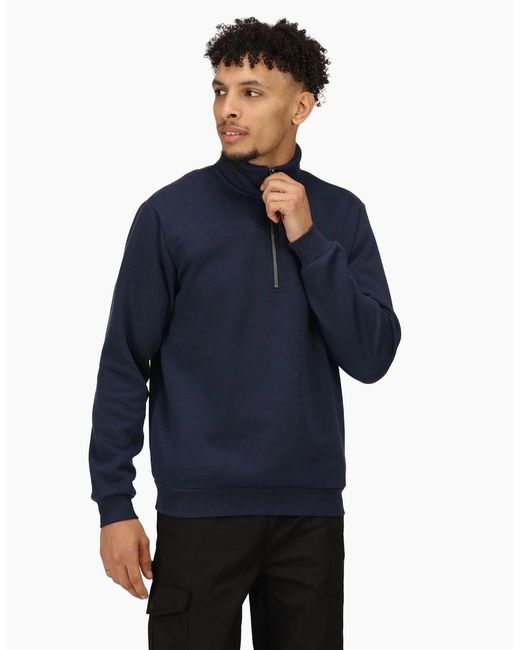 Regatta Blue Professional Quarter Zip Sweatshirt for men