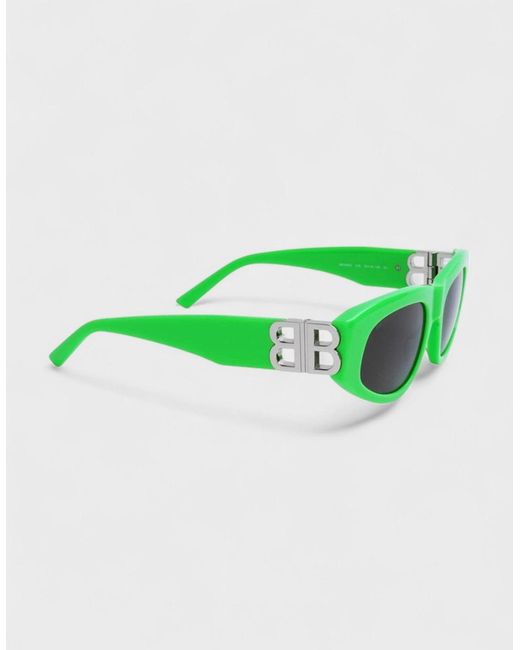 Balenciaga Green Cat Eye Sunglasses