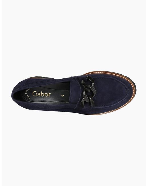 Gabor Blue Squeeze Loafers