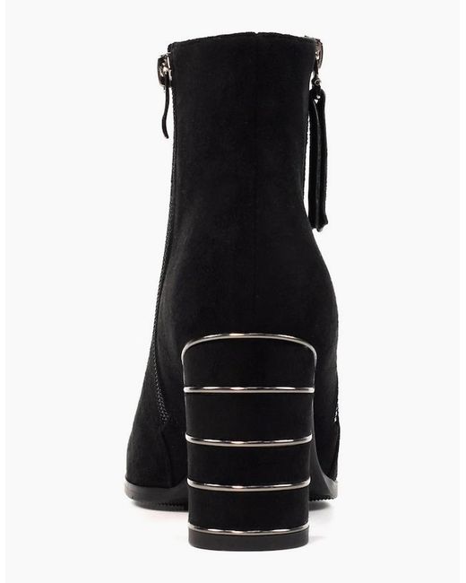 Lunar Black Switch Ankle Boots
