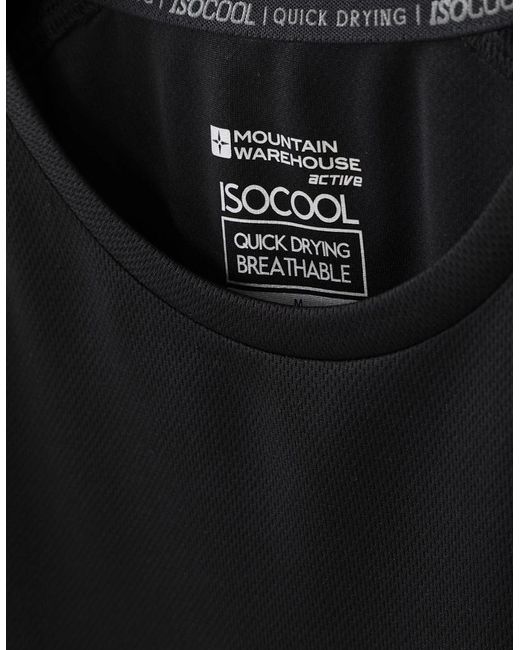 Mountain Warehouse Black Endurance Breathable T-Shirt for men