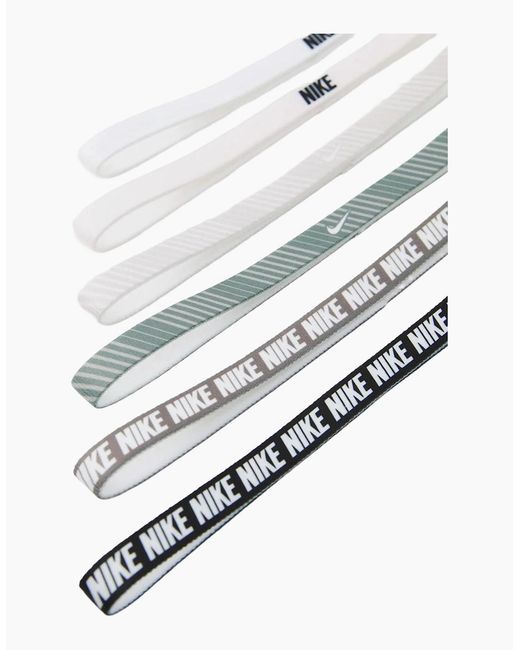 Nike Metallic Printed Flex Classic Headband (Pack Of 6)
