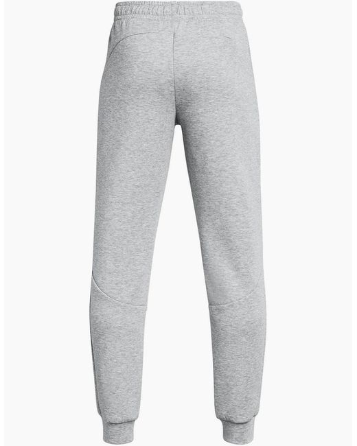 Under Armour Gray Unstoppable Fleece Joggers Slim Solid Patterned