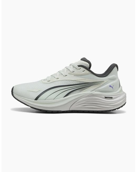 PUMA Gray Electrify Nitro 4 Running Shoes