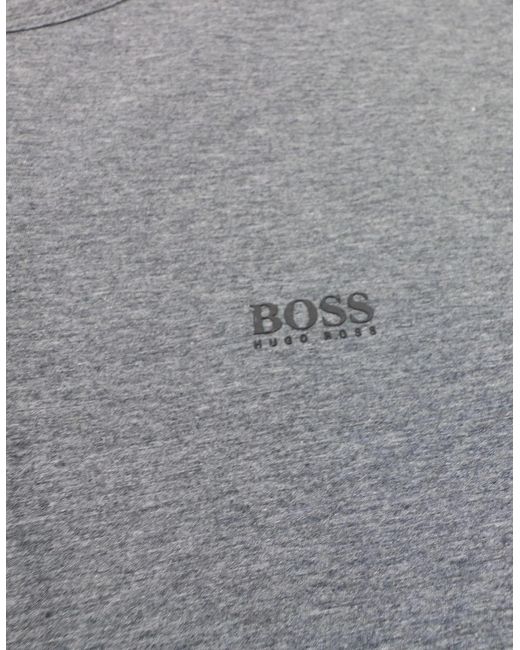Boss Gray Small Logo Long Sleeve Togn Dark for men