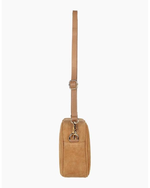 Elie Beaumont Brown Crossbody Suede Messenger Bag