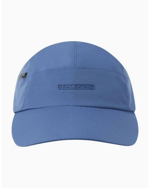 SealSkinz Blue Scole Waterproof Zipped Pocket Baseball Cap for men