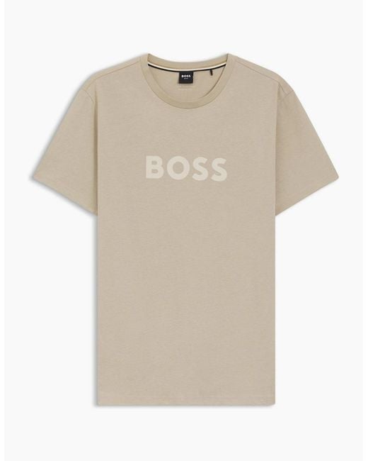 Boss Natural T-Shirt Rn 10249533 01 for men