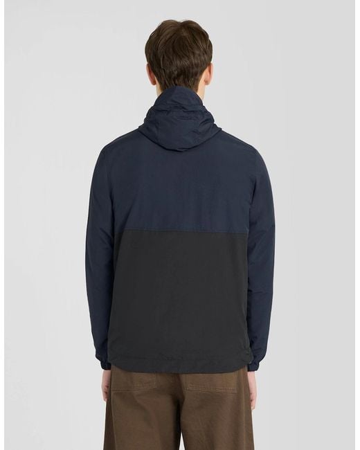 Lyle & Scott Blue Colour Block Water Resistant Jacket for men